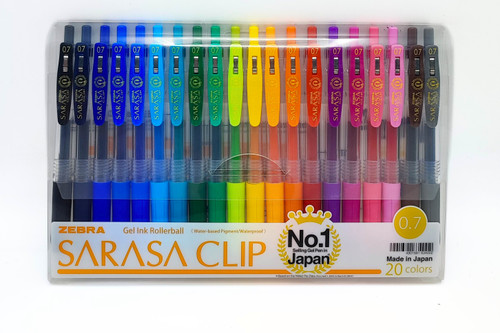 خودکار ژل 0.7 ساراسا بسته 20 رنگ