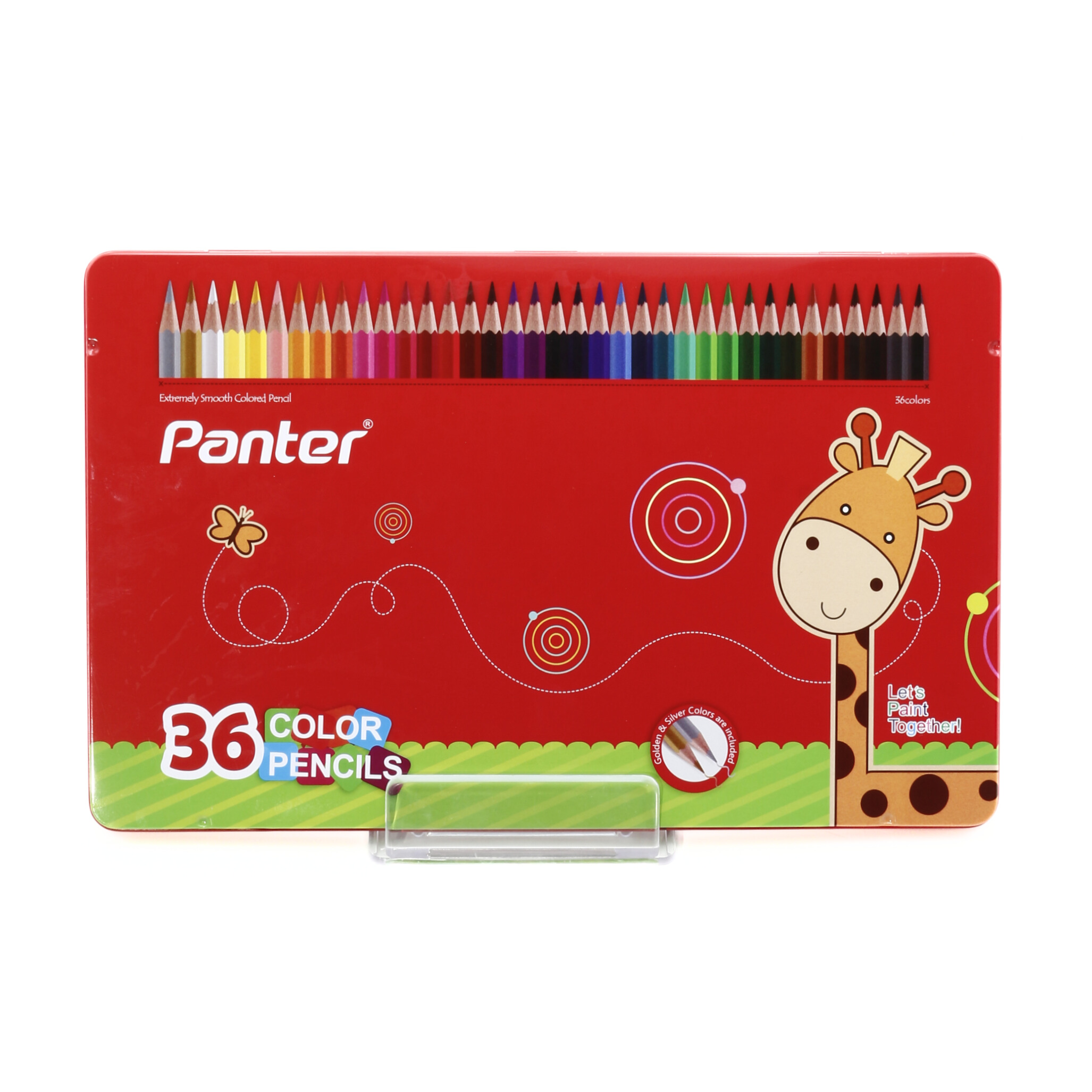 مداد رنگی 36 رنگ جعبه فلزی پنتر