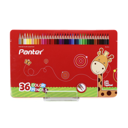 مداد رنگی 36 رنگ جعبه فلزی پنتر