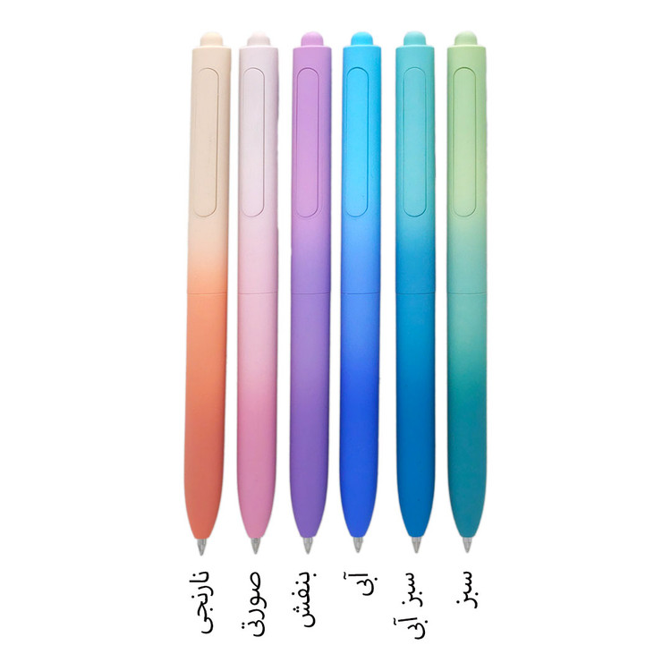 خودکار ژل 0.5 بدنه سیلیکون رایتک طرح شفق قطبی مدل w0152