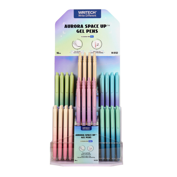 خودکار ژل 0.5 بدنه سیلیکون رایتک طرح شفق قطبی مدل w0152